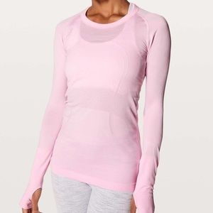 Pink lululemon long sleeve swiftly tech!